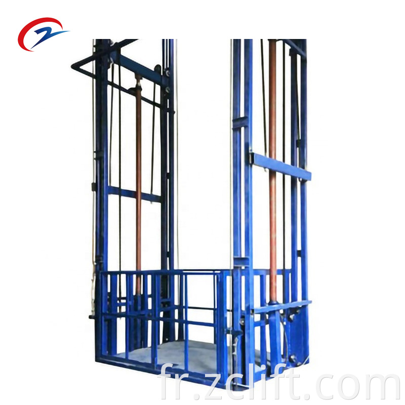 Double Guide Rail Cargo Lift2